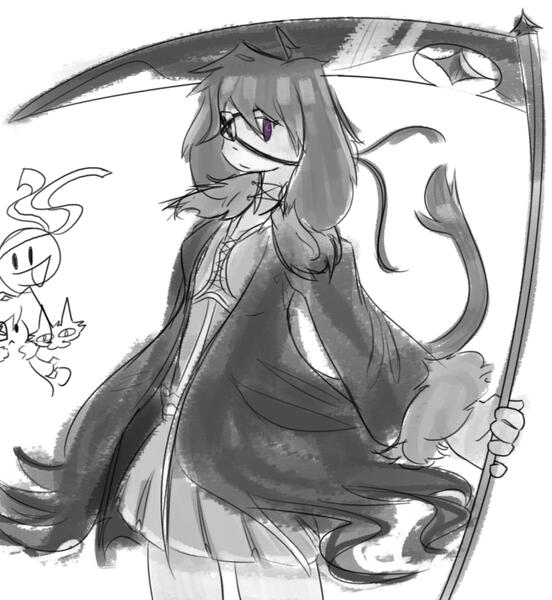scythe girl idk